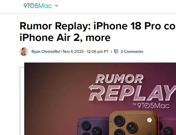 iPhone 18 Pro被曝将推出新配色,Siri拟用谷歌模型